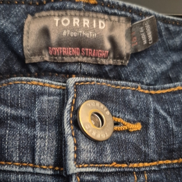 Torrid Indigo Straight Leg Jeans - Picture 3 of 6